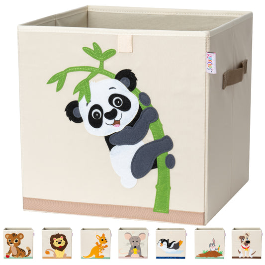 KNECKES Premium Aufbewahrungsbox Kallax Kinder - 8 Motive (33x33x33cm) | Größe passend als Kallax Boxen Kinderzimmer | Spielzeug-Kiste zusammenfaltbar, stabiler Boden, langlebig
